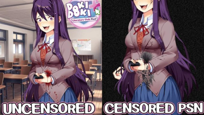 Doki Doki Literature Club censored vs uncensored